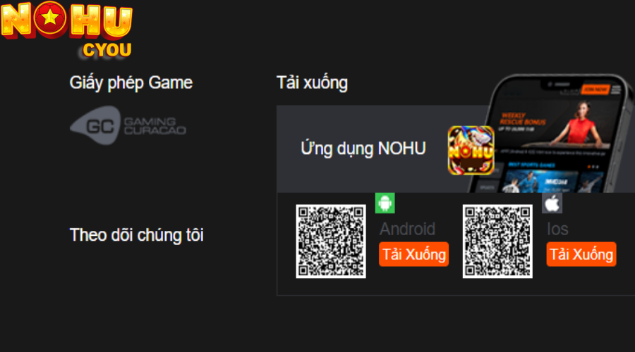 Hướng dẫn tải app Nohu